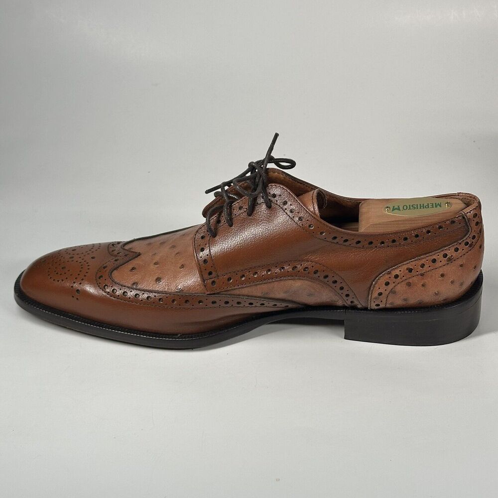 Cerruti Brown Mens Italian Leather Oxford Dress Shoes/ Made in Italy/ 44 - 11 - Picture 9 of 16